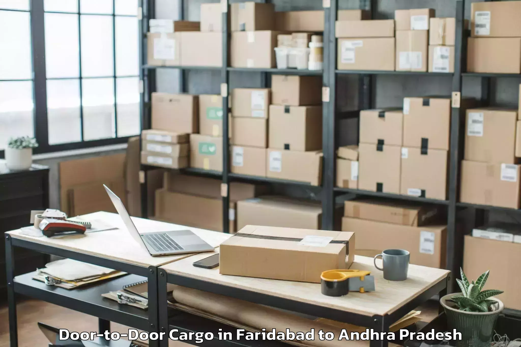 Expert Faridabad to Vissannapeta Door To Door Cargo